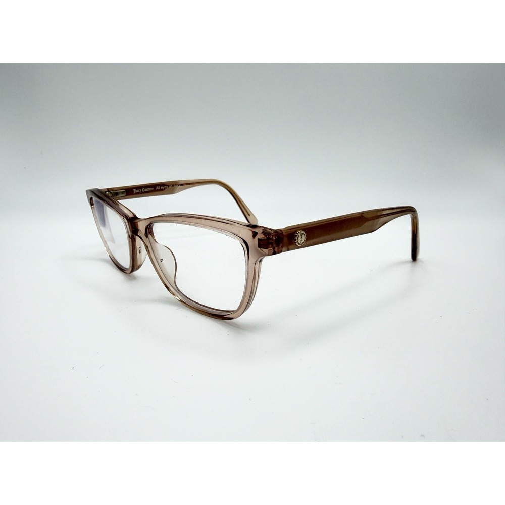 JUICY COUTURE JU187 8XO Transparent Pink Womens Eyeglasses 51-16-140 Semi CatEye